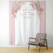 Pampas boho arch sage Hochzeit Wandteppich (Beispiel)