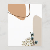 Pampas Boho Grass Gender Reveal Party Einladung (Rückseite)