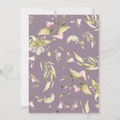 Pampas Boho Wildblume Garden Hello Baby Dusche Einladung (Rückseite)