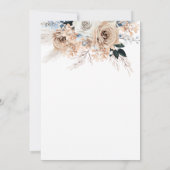 Pampas-Dusty-Blue-Erstkommunion Einladung (Rückseite)