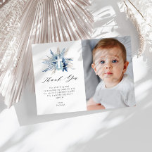 Pampas florale Taufe Foto danke Karte