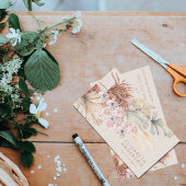 Pampas Florist Grass Floral Tropischer Dschungel Visitenkarte