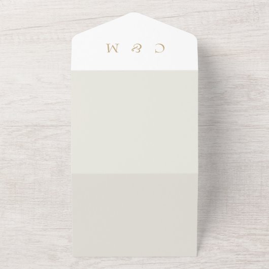 Pampas getrocknete Blume Keine Eltern Hochzeit All In One Einladung (Außenbereich)