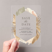 Pampas-getrocknete Palm-Blätter Hochzeitssache Spe Acryleinladungen (Insitu (Handheld))