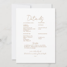 Pampas Gold Text Hochzeitsdetail