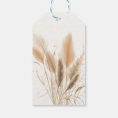 Pampas Gras Baby Dusche Geschenkanhänger (Rückseite)