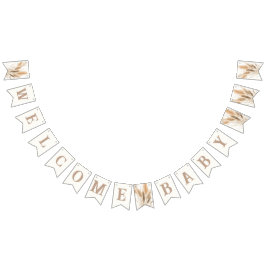 Pampas Gras Baby Dusche Wimpelkette