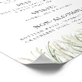 Pampas-Gras-Bar am Strand Poster (Ecke)