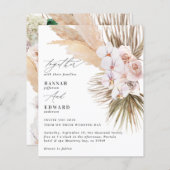 Pampas Gras Blätter orchid rustikale Hochzeit (Vorne/Hinten)