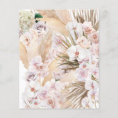 Pampas Gras Blätter orchid rustikale Hochzeit (Rückseite)