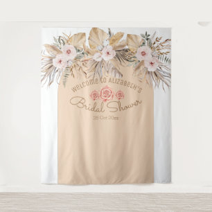 Pampas Gras Blumen Brautparty Hochzeit Braut Wandteppich