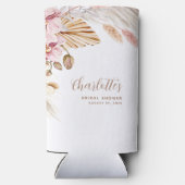 Pampas Gras Blush Pink Blues | BRAUTPARTY Selters Dosenkühler (Rückseite)