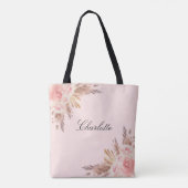 Pampas gras blush Rose Tasche (Rückseite)