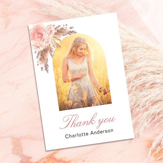 Pampas Gras Blütenflora Foto Dank Karte