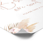 Pampas Gras Bohemian Babys sind süß Poster (Ecke)