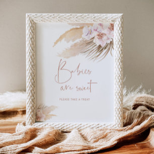 Pampas Gras Bohemian Babys sind süß Poster