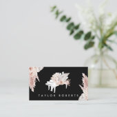 Pampas Gras Boho Blume Piano Visitenkarte (Stehend Vorderseite)