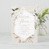 Pampas-Gras-Boho-Brautparty Einladung (Stehend Vorderseite)