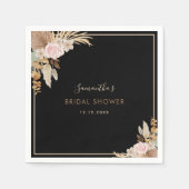 Pampas-Gras-Brautparty, getrocknet, aus Palmblätte Serviette (Vorderseite)