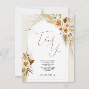 Pampas Gras Dankeskarte