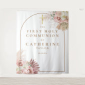 Pampas Gras Erste Kommune Foto Hintergrund Wandteppich (Vorderseite)