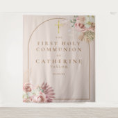 Pampas Gras Erste Kommune Foto Hintergrund Wandteppich (Vorderseite)