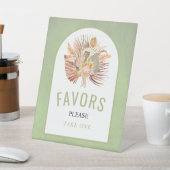 Pampas-Gras-Gastgeschenke Hochzeiten, getrocknet Sockelschild (In SItu)