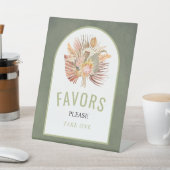 Pampas-Gras-Gastgeschenke Hochzeiten, getrocknet Sockelschild (In SItu)