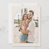 Pampas Gras getrocknete Blume Boho Foto Save The Date (Rückseite)