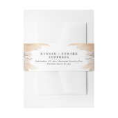 Pampas Gras getrocknete botanische Drehbuch Hochze Einladungsbanderole (Vorderseite Beispiel)