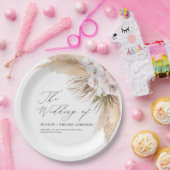 Pampas Gras getrocknete botanische Drehbuch Hochze Pappteller (Party)