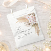 Pampas Gras getrocknete botanische Skripte Hochzei Geschenktütchen (Ausgeschnitten)