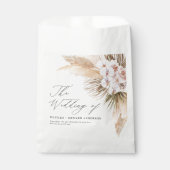 Pampas Gras getrocknete botanische Skripte Hochzei Geschenktütchen (Vorderseite)