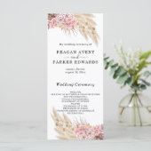 Pampas Gras getrocknete Rose mit Blumen Lila Hochz Programm (Stehend Vorderseite)