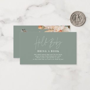 Pampas Gras Giraffe Babydusche bringen ein Buch Mitteilungskarte