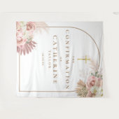 Pampas Gras Konfirmationsfoto Hintergrund Wandteppich (Vorderseite (Horizontal))