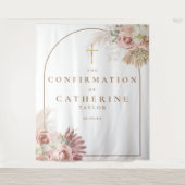 Pampas Gras Konfirmationsfoto Hintergrund Wandteppich (Vorderseite)