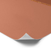 Pampas Gras Kupfer Rostflorensehen Begrüßung Po Poster (Ecke)