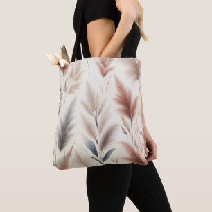 Pampas Gras Modern Boho Floral für Herbst & Autumn Tasche