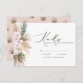 Pampas gras palm orchid moderne rustikale Antwort (Vorne/Hinten)