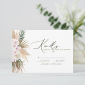 Pampas gras palm orchid moderne rustikale Antwort (Stehend Vorderseite)