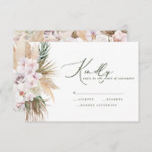 Pampas gras palm orchid moderne rustikale Antwort (Vorne/Hinten)