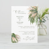 Pampas Gras Palmen Blätter natürlichen modernen ru (Stehend Vorderseite)