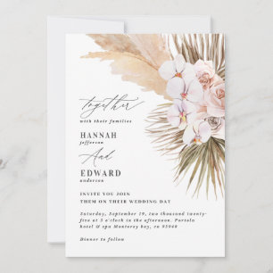 Pampas gras palmenblättrig orchid moderne rustikal