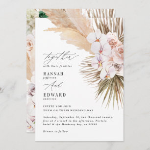 Pampas gras palmenblättrig orchid moderne rustikal