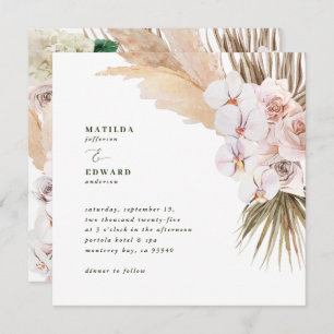 Pampas gras palmenblättrig orchid moderne rustikal