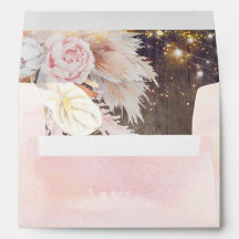 Pampas Gras Pink Blume Rustikales Holz