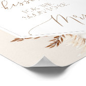 Pampas Gras Rate wie viele Küsse Poster (Ecke)