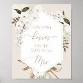 Pampas Gras Rate wie viele Küsse Poster (Vorne)