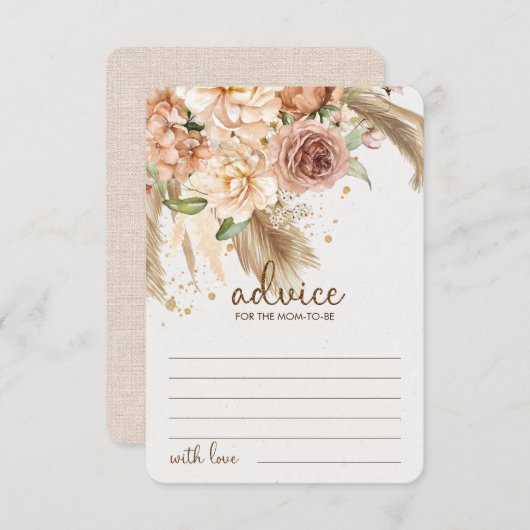 Pampas Gras Ratschläge für Eltern Abschlusskarte Begleitkarte (Vorne/Hinten)